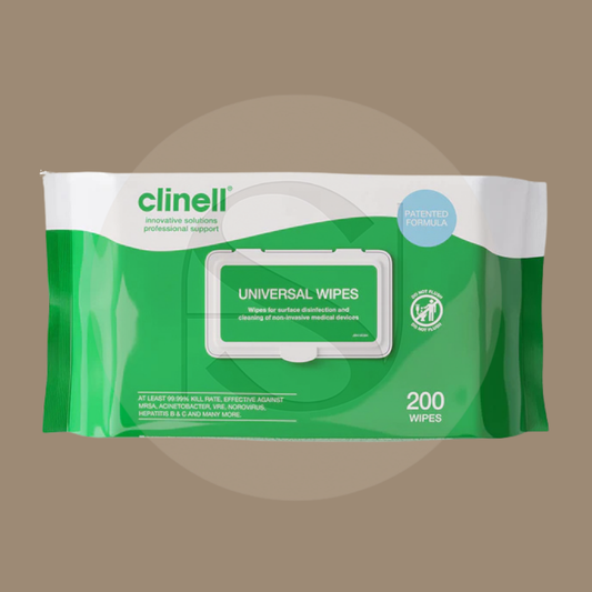 Clinell Universal Sanitising Wipes Pack Of 200