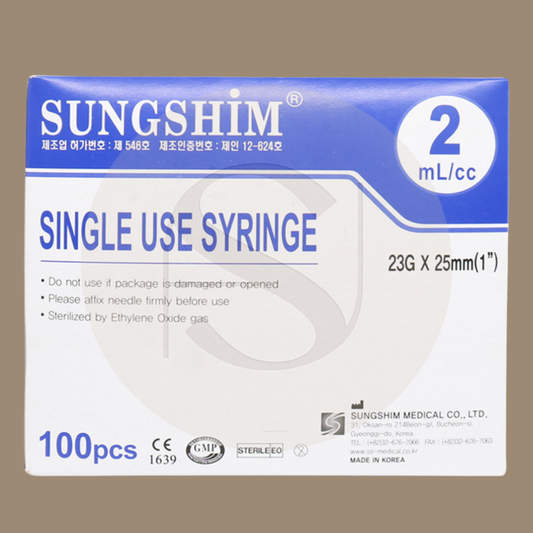 2ml Syringe With 23g Needle Box Of 100